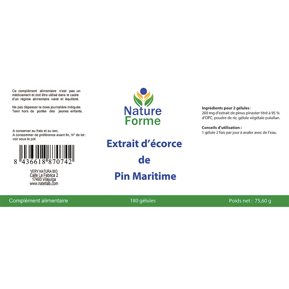Extrait de Pin Maritime 95% OPC – Votre Antioxydant Naturel pour un Bien-être Optimal
