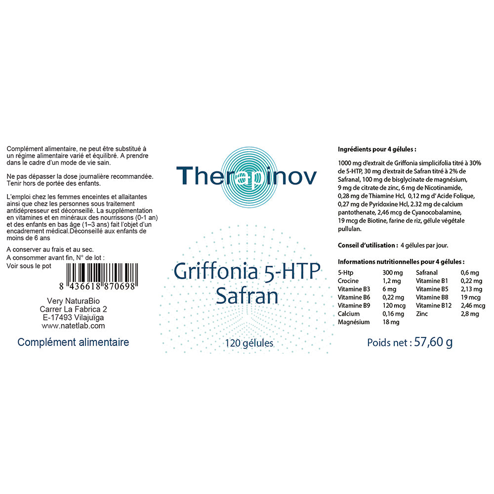 Griffonia Safran – Complément naturel pour l’équilibre émotionnel et le bien-être