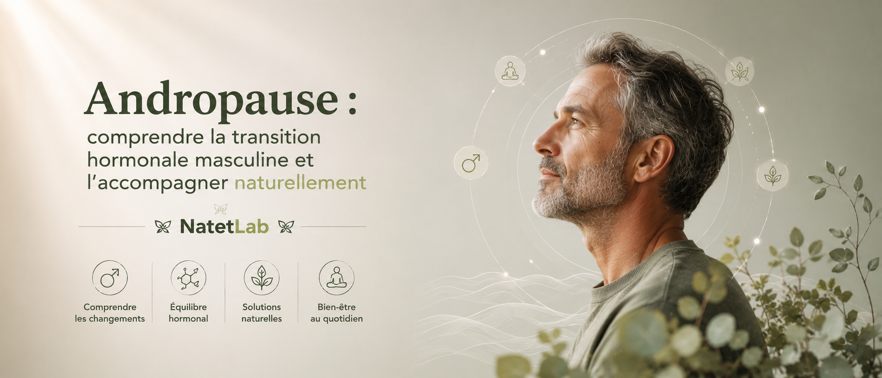 Andropause : comprendre la transition hormonale masculine et l'accompagner naturellement