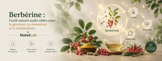 Berbérine : l'actif naturel multi-cibles pour la glycémie, le cholestérol et le métabolisme