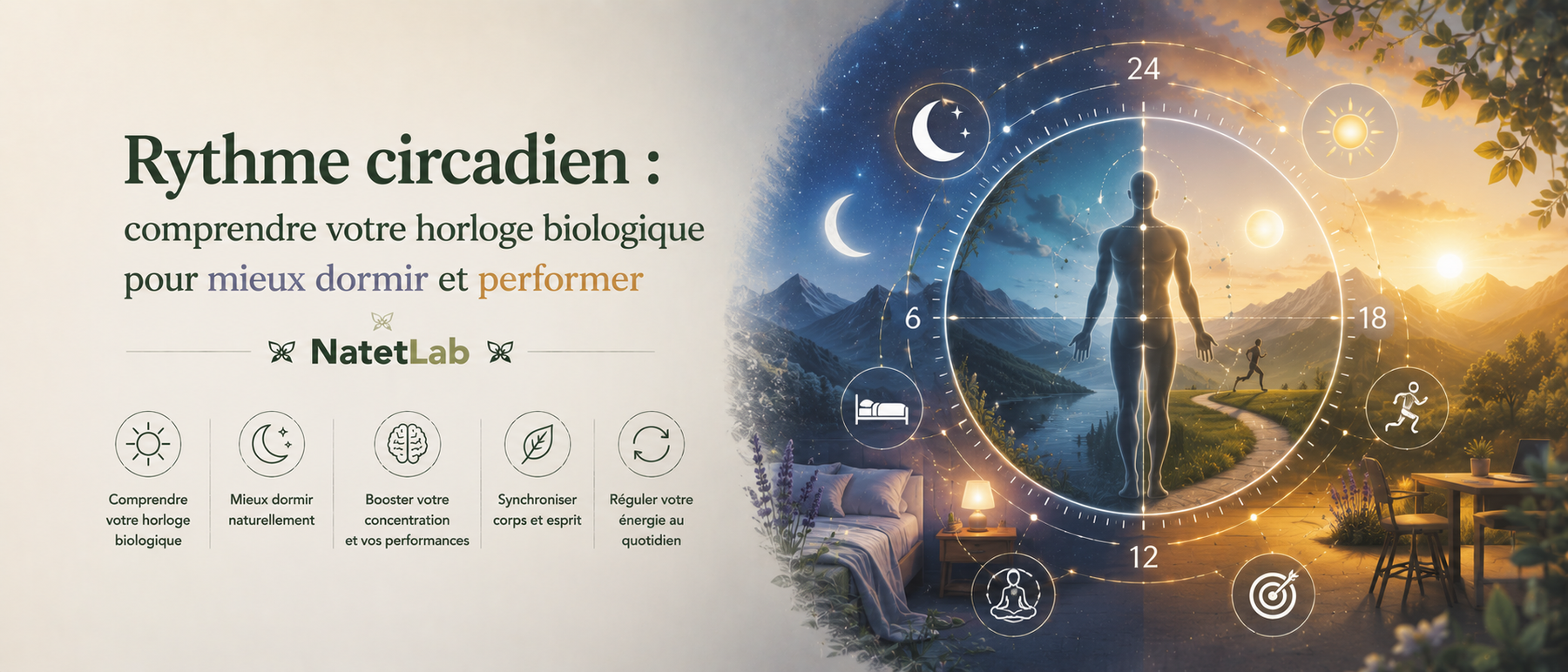 Rythme circadien : comprendre votre horloge biologique pour mieux dormir et performer