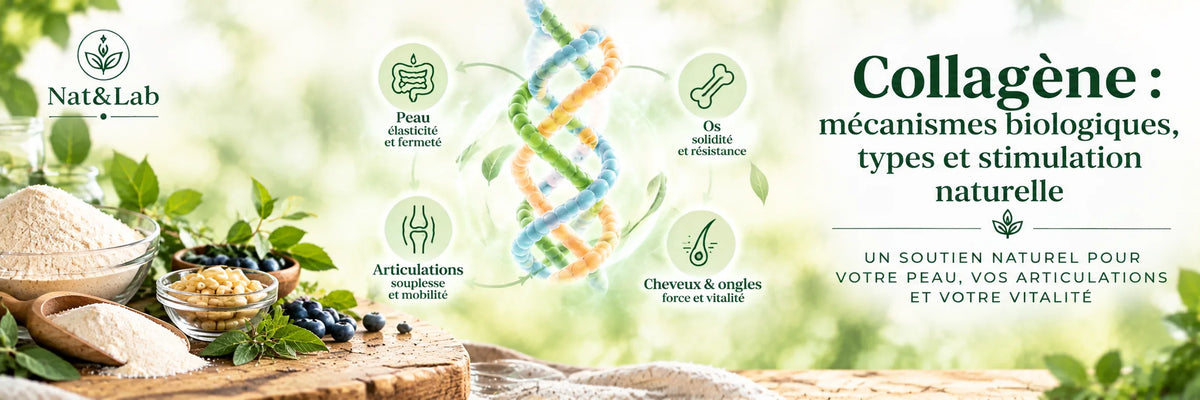Collagène : mécanismes biologiques, types et stimulation naturelle