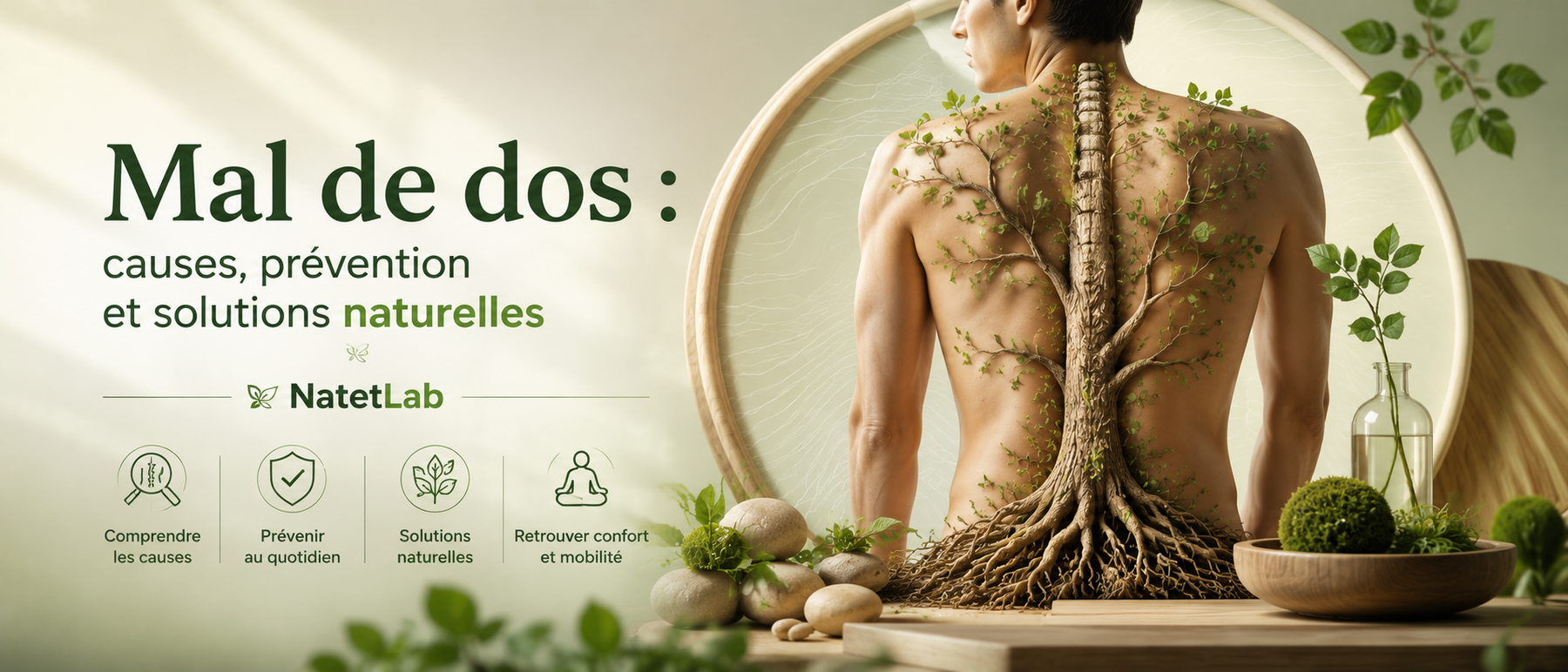 Mal de dos : causes, prévention et solutions naturelles