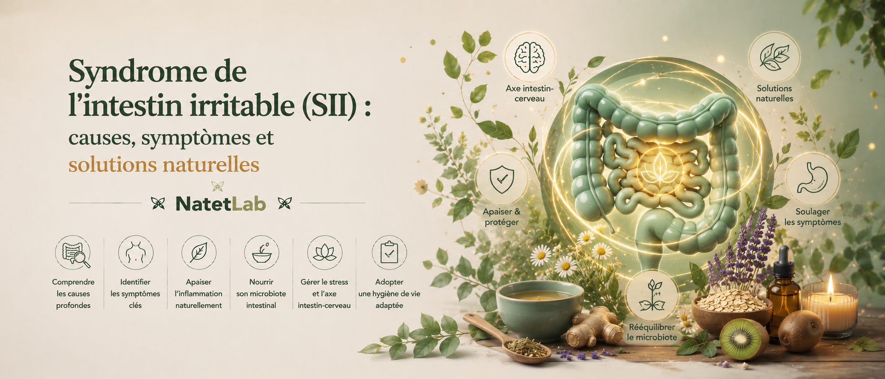 Syndrome de l'intestin irritable (SII) : causes, symptômes et solutions naturelles