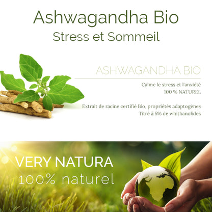 Ashwagandha Bio 5 % : Concentration & Relaxation