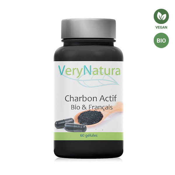 Charbon actif BIO Français en gélules - Digestion & Détox