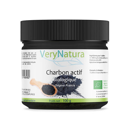 Charbon actif BIO en Poudre - Origine France - Digestion & Détox