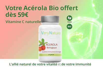 Acérola Bio 17 % Vit C :  Immunité & Energie