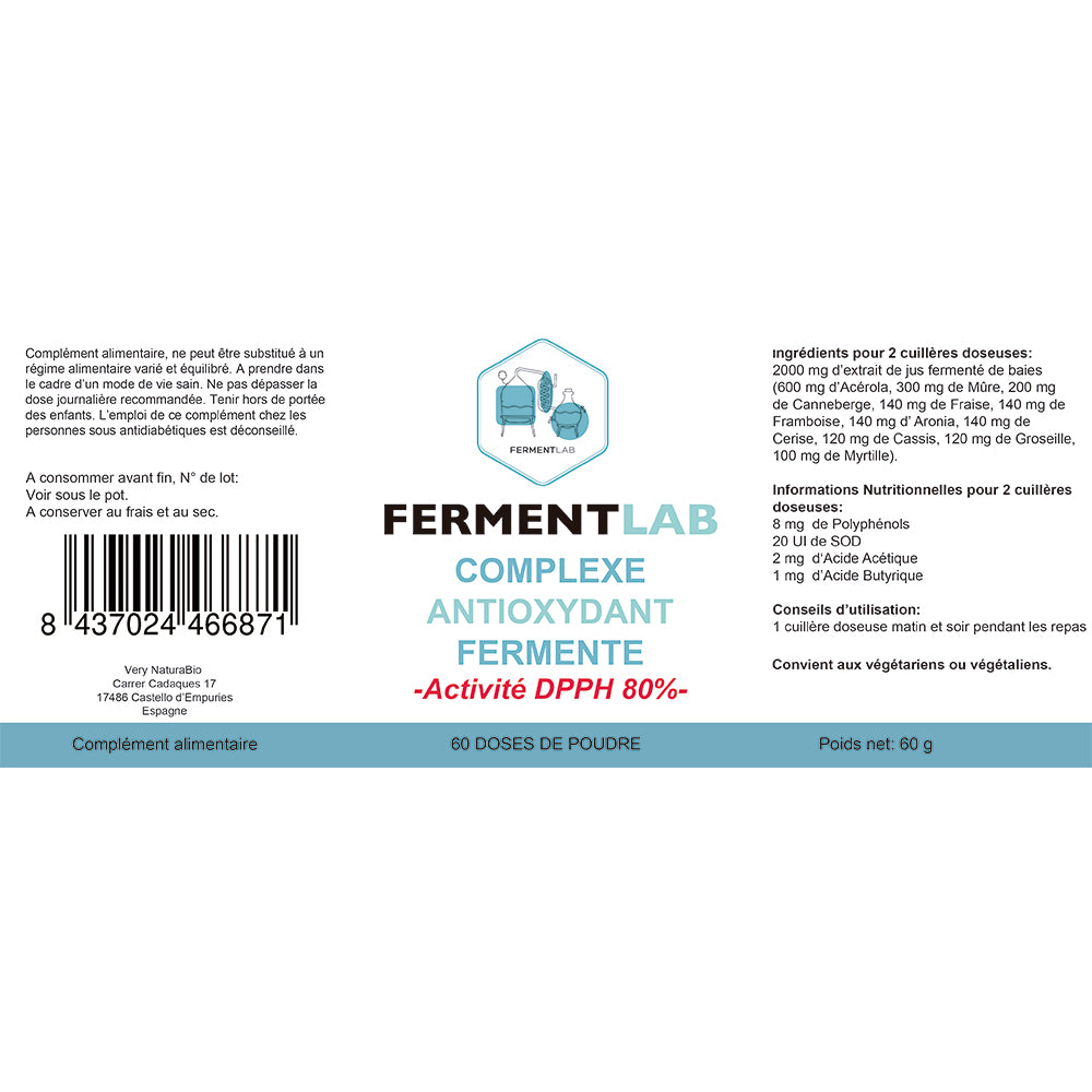 Complexe Anti Oxydant Fermenté Poudre