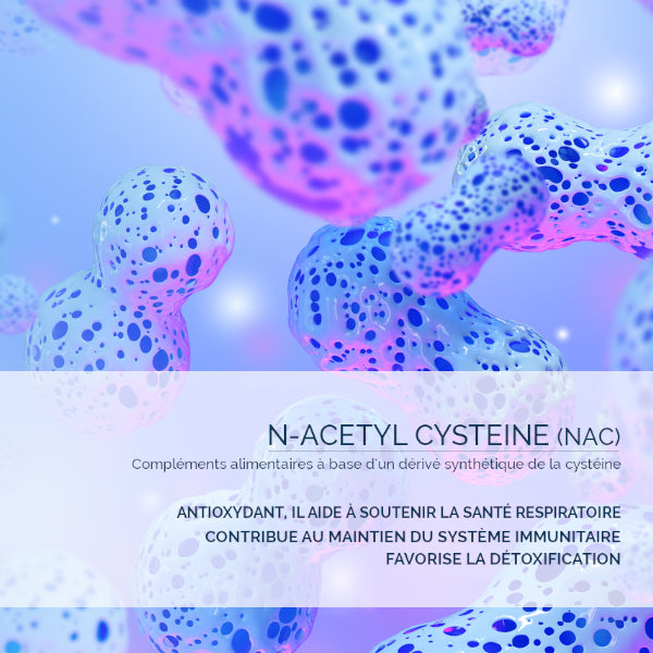 N-Acétyl Cystéine 600 mg : Antioxydant & Voies Respiratoires