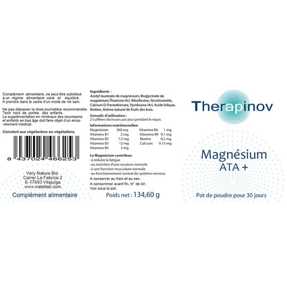 Magnésium ATA + Poudre : Stress & Vitalité