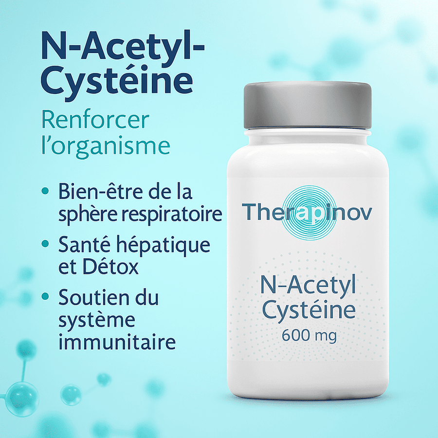 N-Acétyl Cystéine (NAC) 600 mg - Antioxydant & Voies Respiratoires