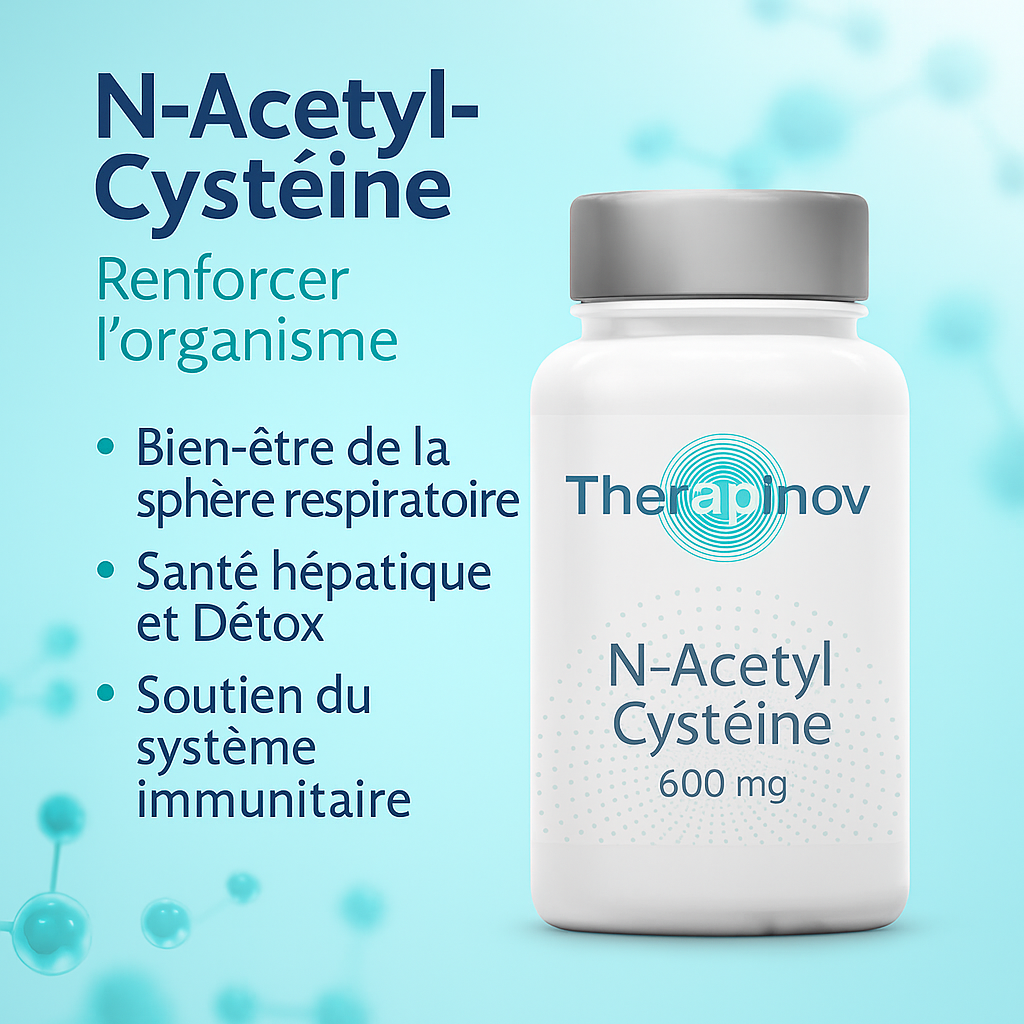 N-Acétyl Cystéine 600 mg : Antioxydant & Voies Respiratoires