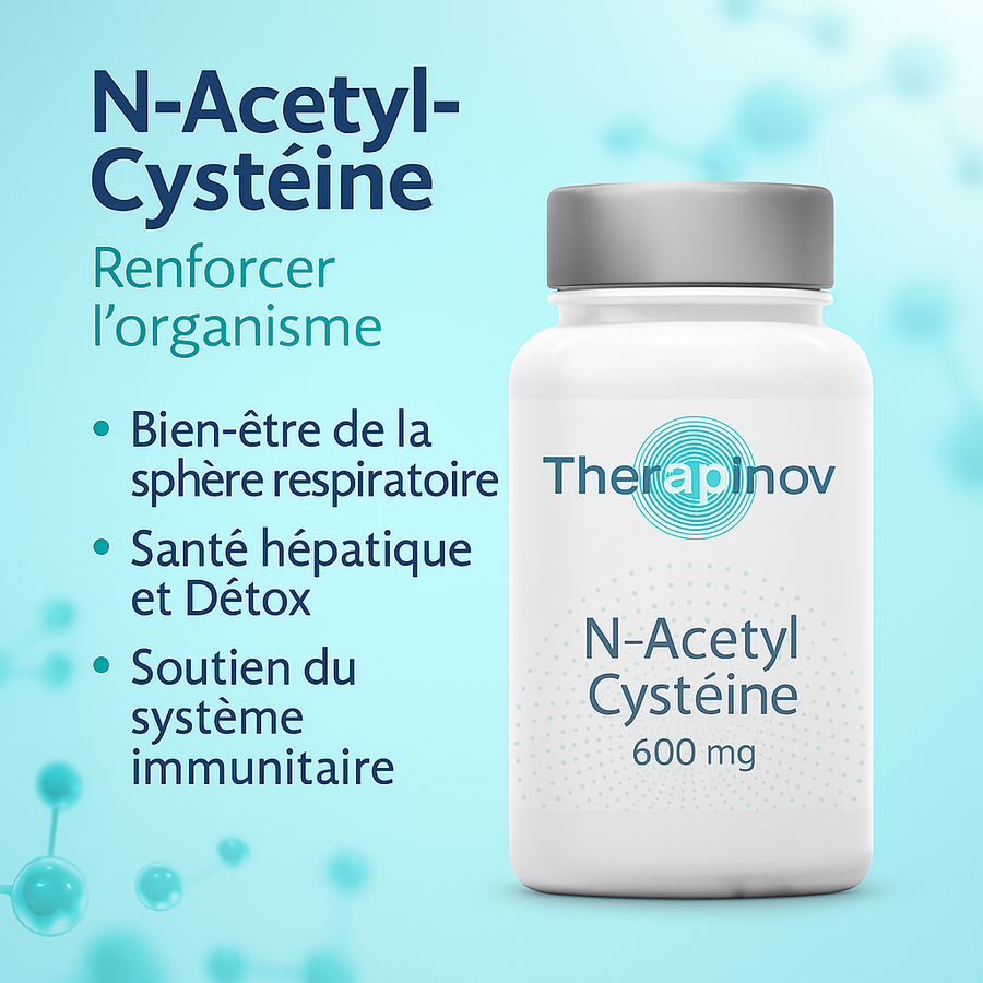 N-Acétyl Cystéine (NAC) 600 mg - Antioxydant & Voies Respiratoires