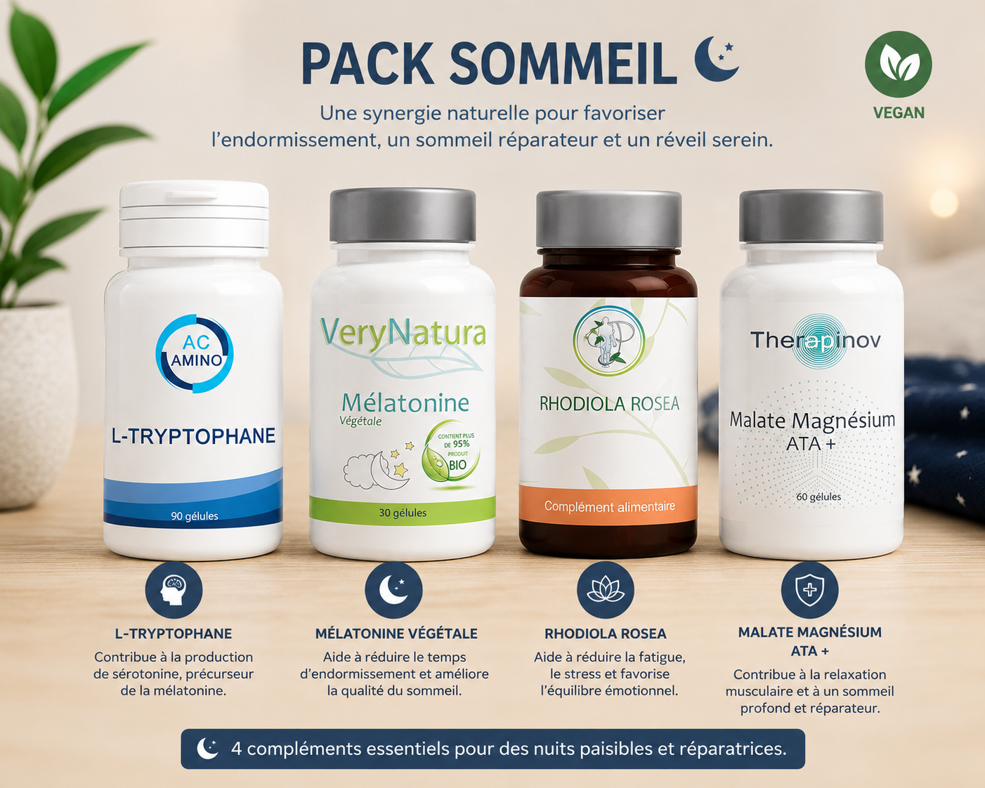 Pack Sommeil : Retrouvez des Nuits Plus Sereines et un Sommeil Plus Réparateur