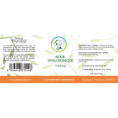 Acide Hyaluronique Naturel – Hydratation de la Peau & Confort Articulaire