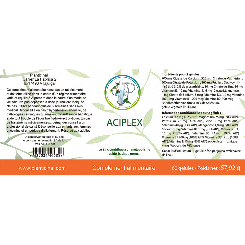 Aciplex – Votre Solution Naturelle pour l'Équilibre Acido-Basique