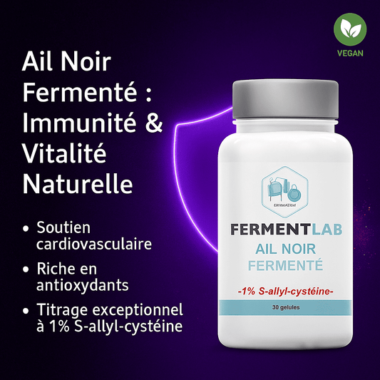 Ail Noir Fermenté 450 mg – 1% S-allyl-cystéine – 30 gélules
