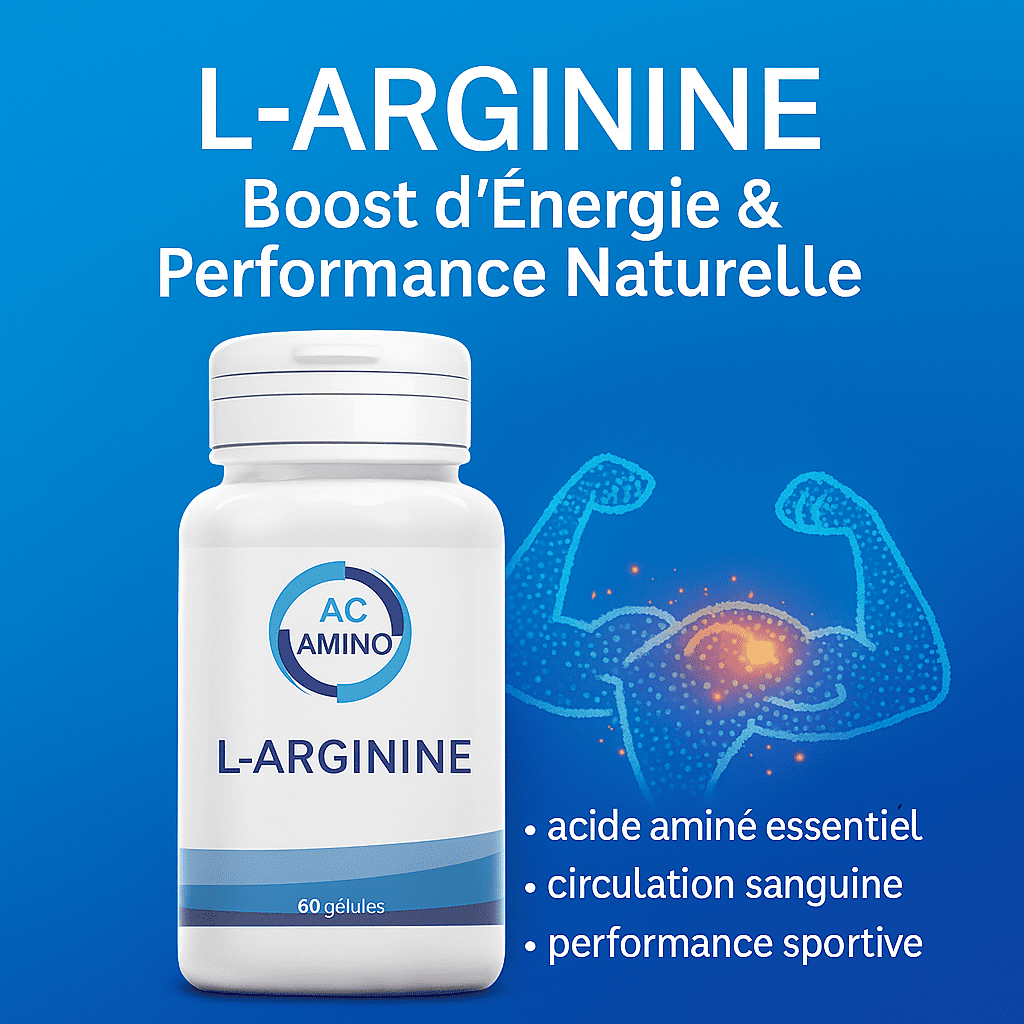 L-Arginine Alpha-Kétoglutarate 500 mg (AAKG) – 60 gélules