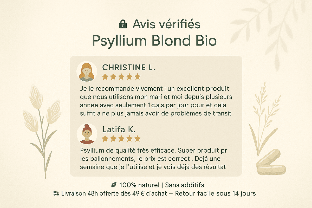 Psyllium Blond Bio :  Digestion & Transit