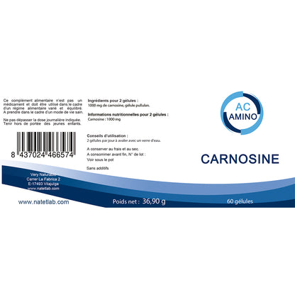 Carnosine 500 mg : Cœur & Activité Physique
