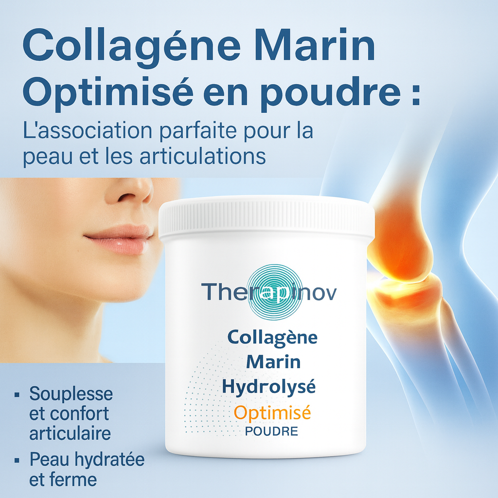 Collagène Marin Pur Hydrolysé en Poudre + Vitamine C : Peau & Articulations