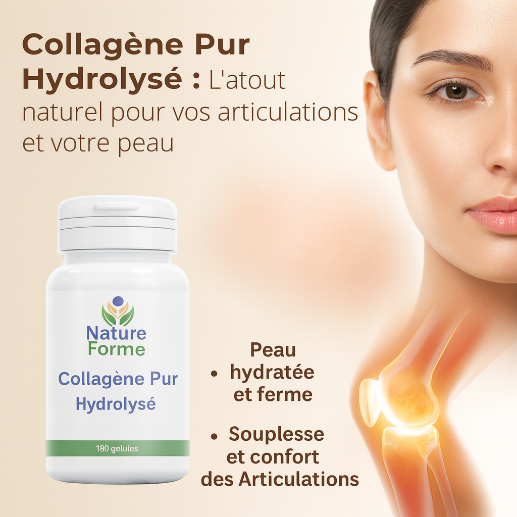 Collagène Pur Hydrolysé Gélules : Peau & Articulations