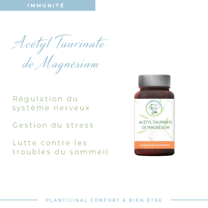 Magnésium Acétyl Taurinate 500 mg – Complément Alimentaire Haute Tolérance