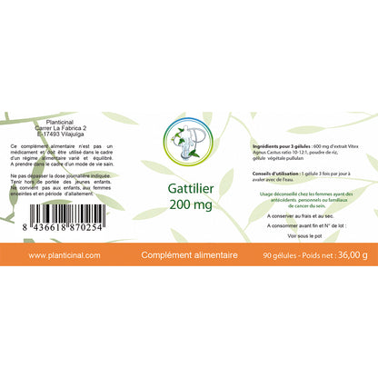 🌸 Gattilier Naturel - Équilibre Hormonal et Confort Menstruel (60 Gélules)