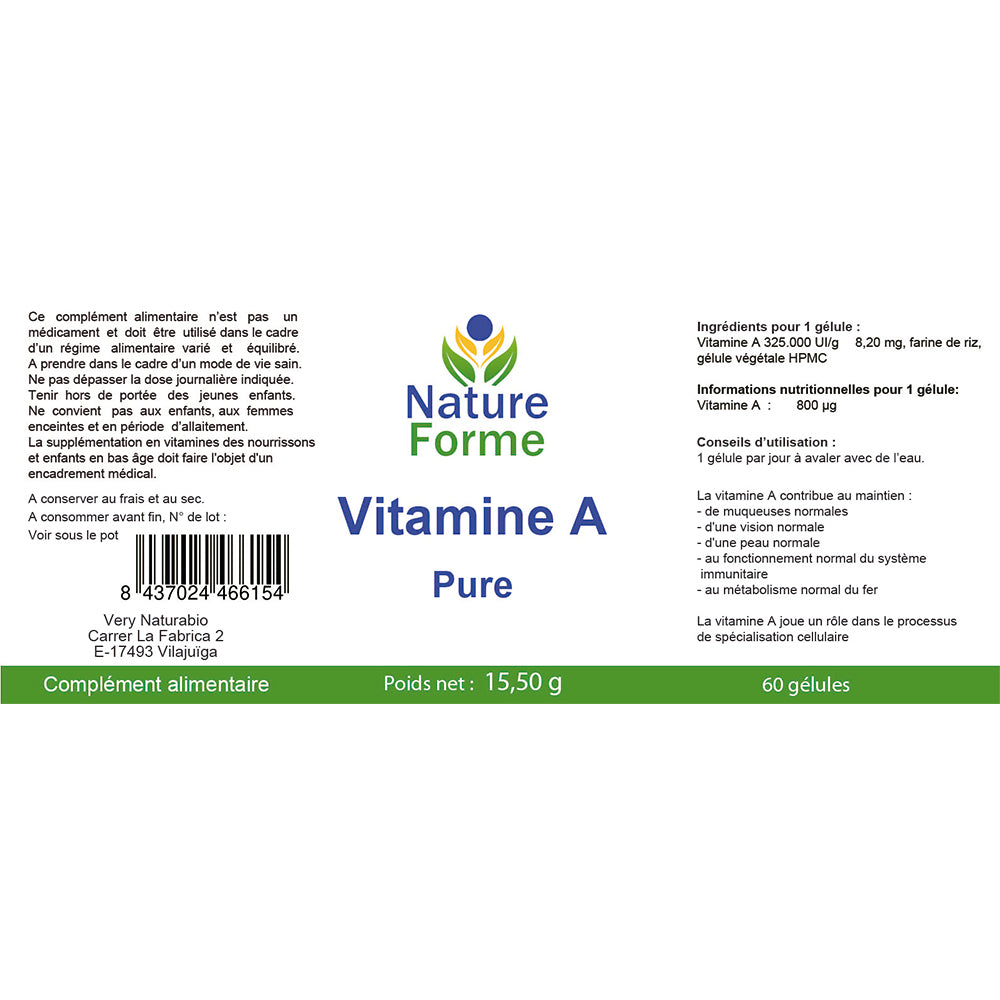 Vitamine A Pure : Vision