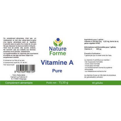 Vitamine A Pure : Vision