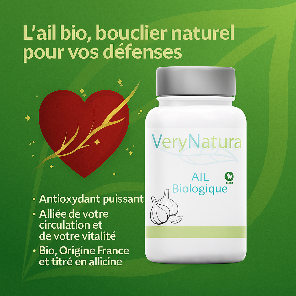 Ail Bio Extra Fort 1% Allicine – Votre Allié Naturel pour le Cœur et l'Immunité