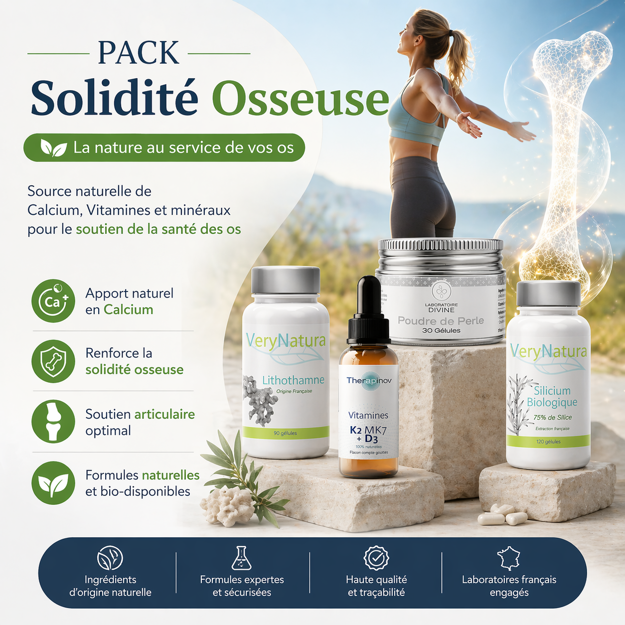 Pack Solidité Osseuse – Votre Solution Naturelle pour des Os et Articulations en Santé