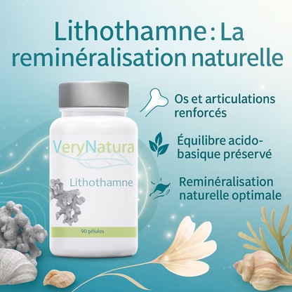 Lithothamne pur – Votre apport de calcium naturel pour des Os et Articulations en Santé