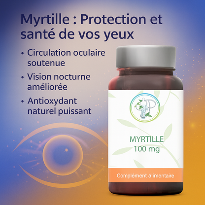 Myrtille 25% Anthocyanidines – Votre Allié Naturel d'une Vision Saine et une Protection Antioxydante