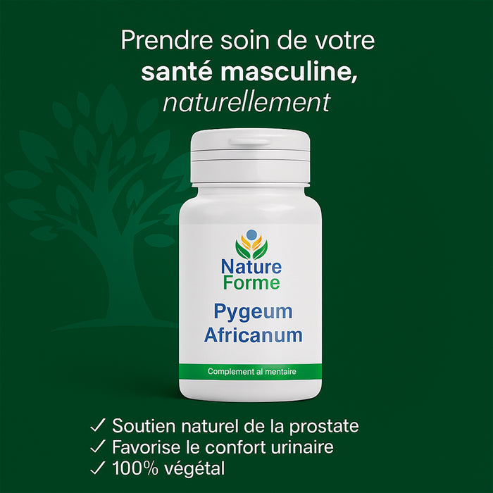 Pygeum Africanum - extrait de prunier d'Afrique pour le confort de la prostate et urinaire de l'homme