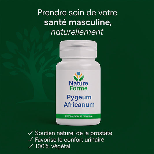 Pygeum Africanum - extrait de prunier d'Afrique pour le confort de la prostate et urinaire de l'homme