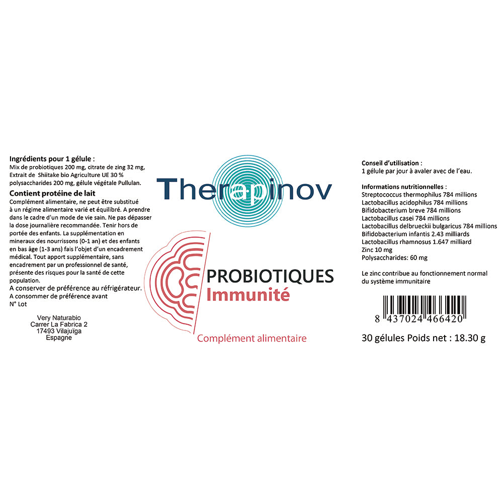 Probiotique Immunité (Zinc + Shiitake bio)