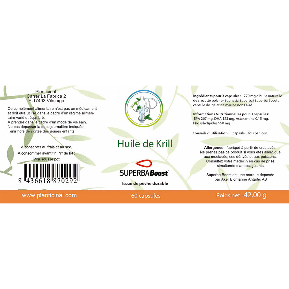 Huile de Krill Superba™ Boost – Riche en Oméga-3 et Antioxydants pour le Bien-être