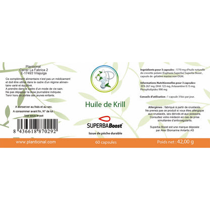 Huile de Krill Superba™ Boost – Riche en Oméga-3 et Antioxydants pour le Bien-être
