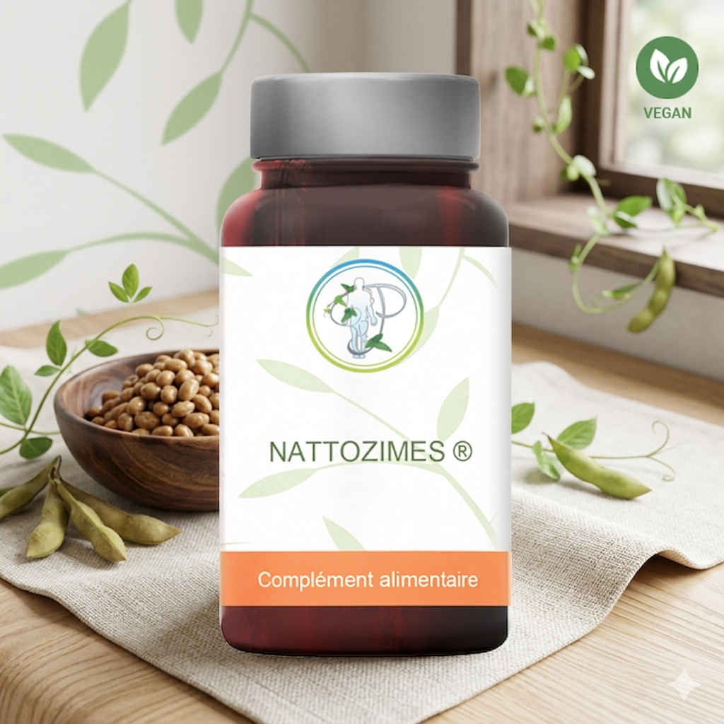 Nattokinase NSK-SD® 2000 FU - Santé Cardiovasculaire & Circulatoire - 60 Gélules Végétales