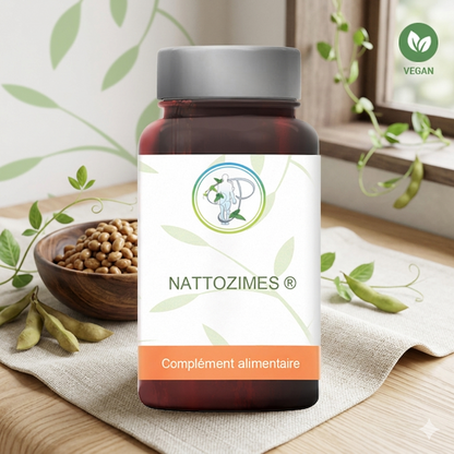 Nattokinase NSK-SD® 2000 FU - Santé Cardiovasculaire & Circulatoire - 60 Gélules Végétales