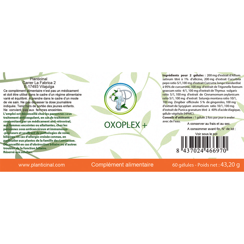 Oxoplex+ – Vermifuge naturel humain adulte