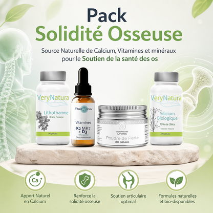 Pack Solidité Osseuse – Votre Solution Naturelle pour des Os et Articulations en Santé