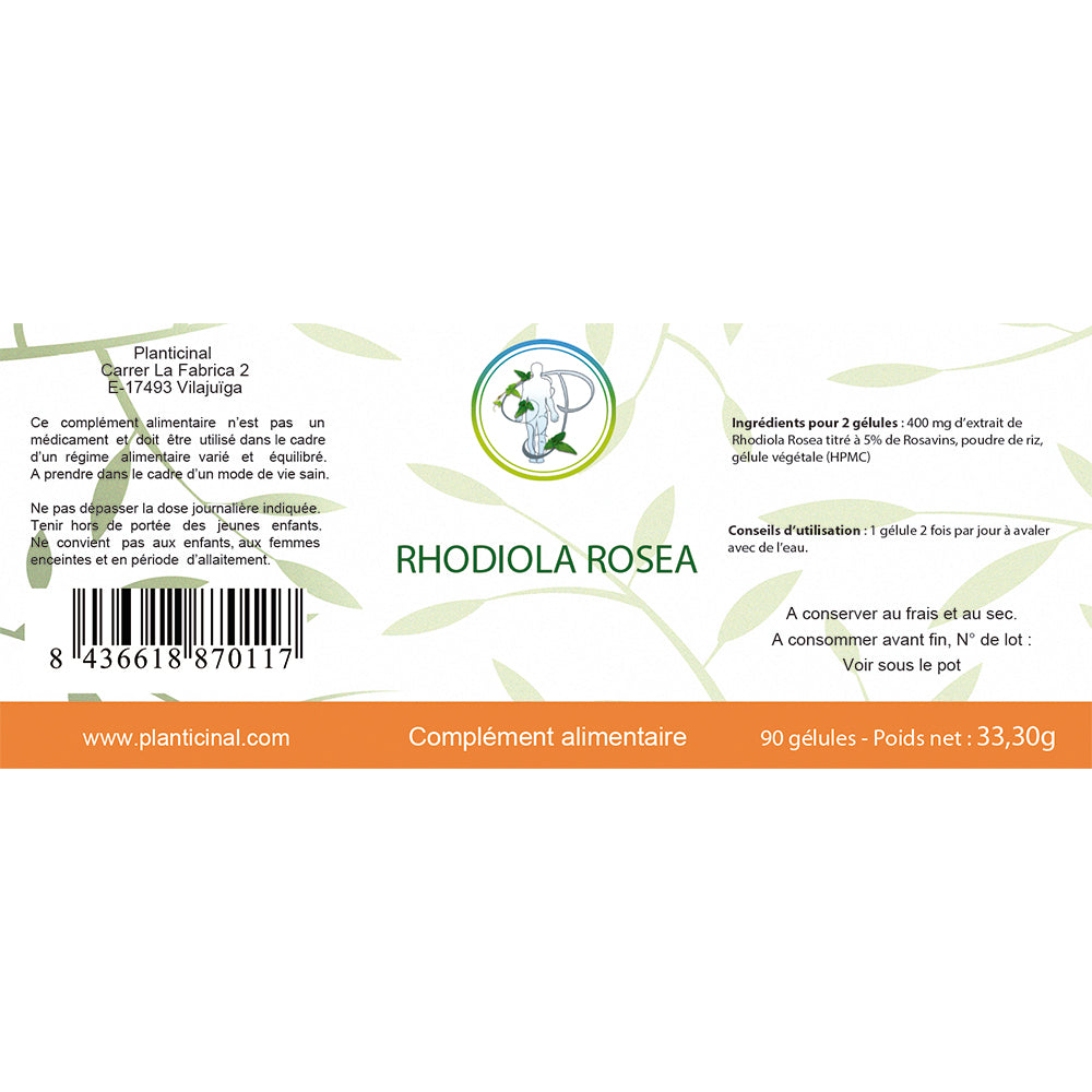 Rhodiola Rosea 5% Rosavins – Adaptogène pour l’Équilibre et la Vitalité