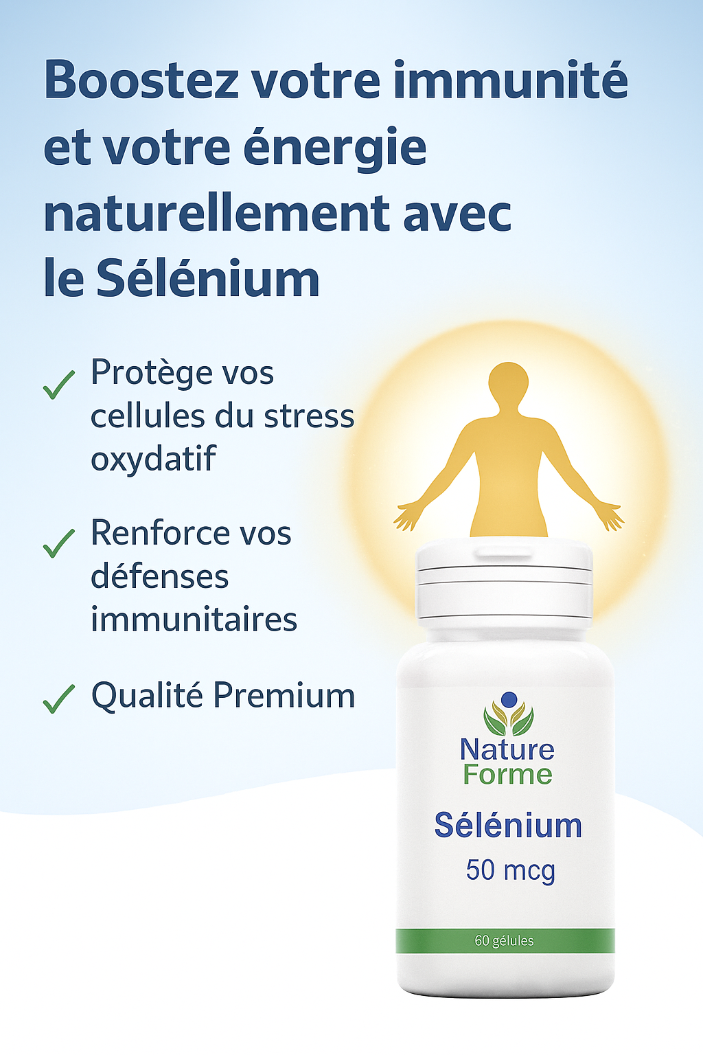 Sélénium + Vit E : Antioxydant