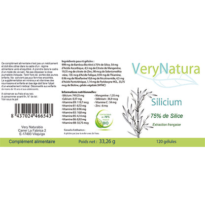 Silicium Bio (75% de Silice) : Os & Articulations